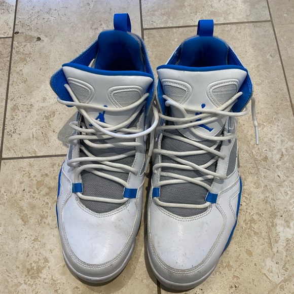 Nike Air Jordan high too white blue mens sz 8.5 - Picture 11 of 11
